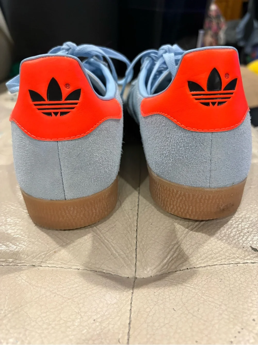 Adidas Gazelle Men's Light Blue Suede Sneakers